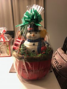 Snowman Cookie Jar Basket