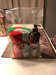 Christmas Soap & Towel Basket